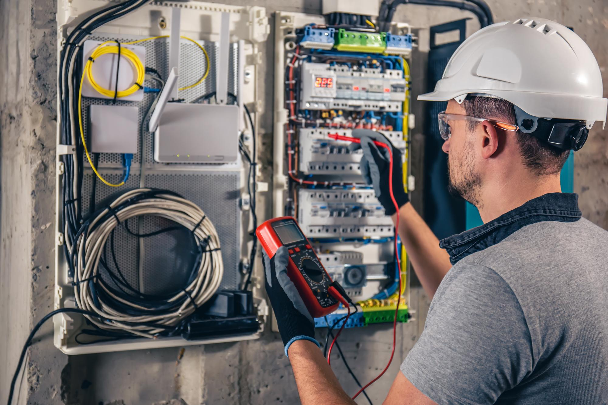 Detalle de las mediciones de la instalación eléctrica.